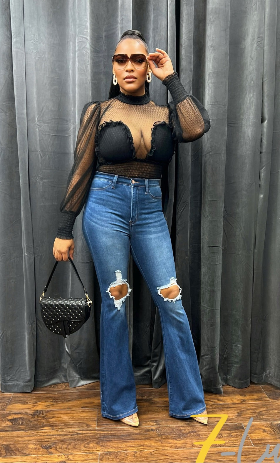 Perfect Fit Wide Leg Jeans