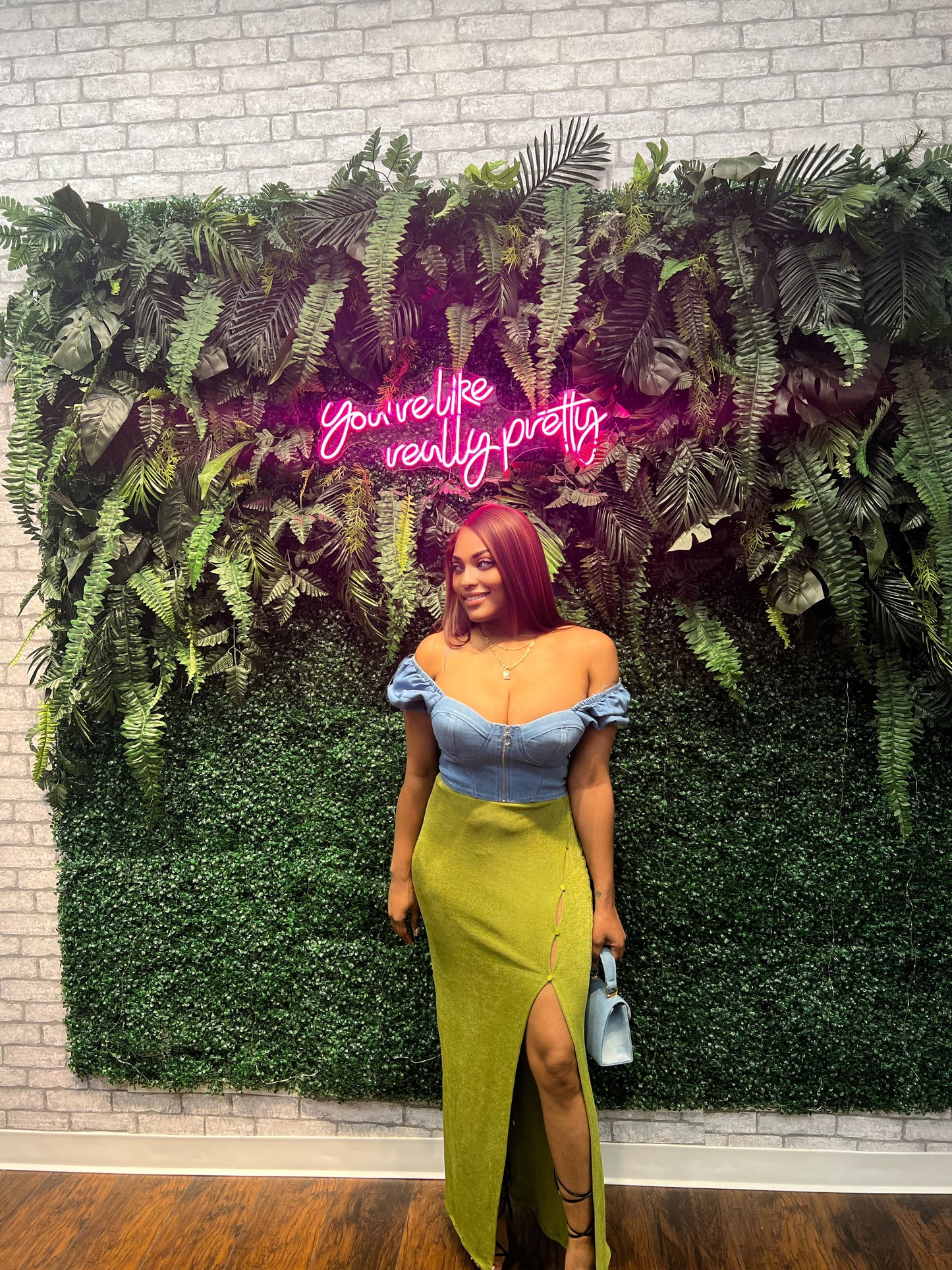 Sweetheart Denim Top