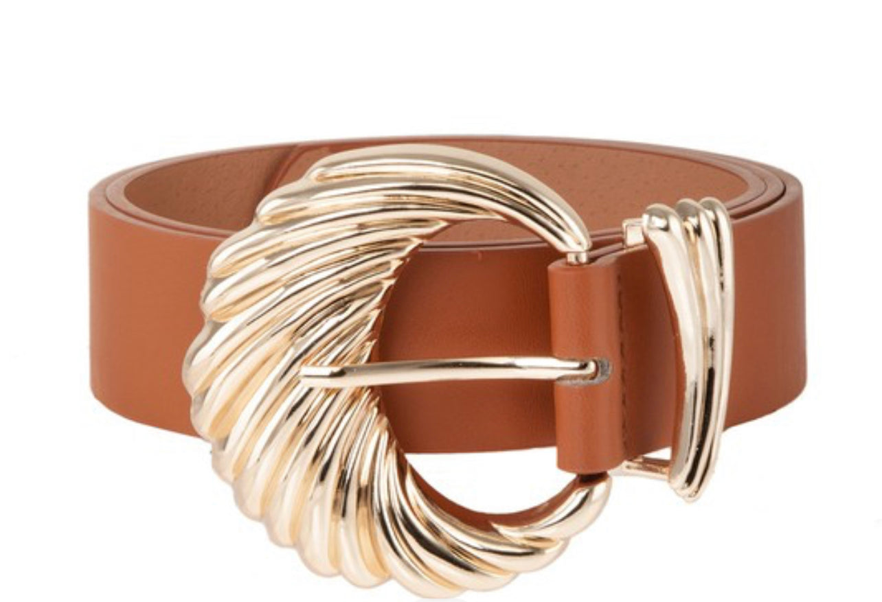 Shell Buckle Belt
